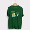 floppy disk and USB funny green