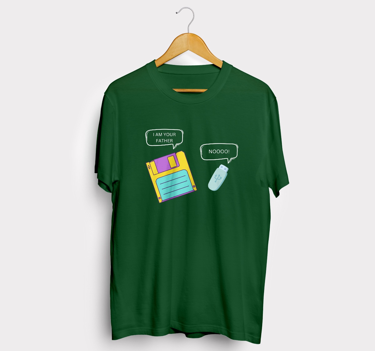 floppy disk and USB funny green