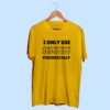 I do sarcasm periodically golden yellow