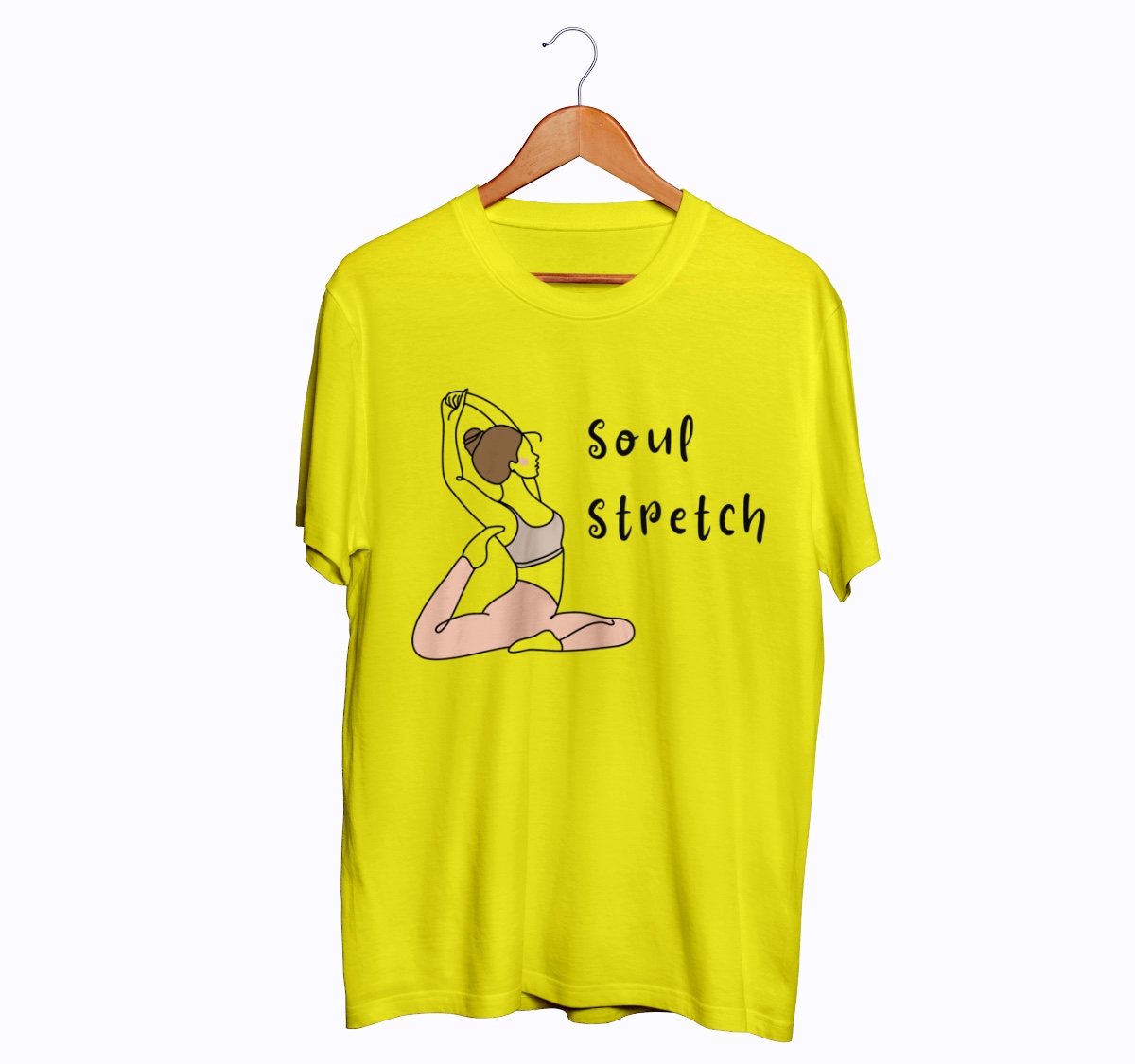 New yellow strech yoga