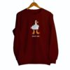 Sweatshirt_duck you maroon