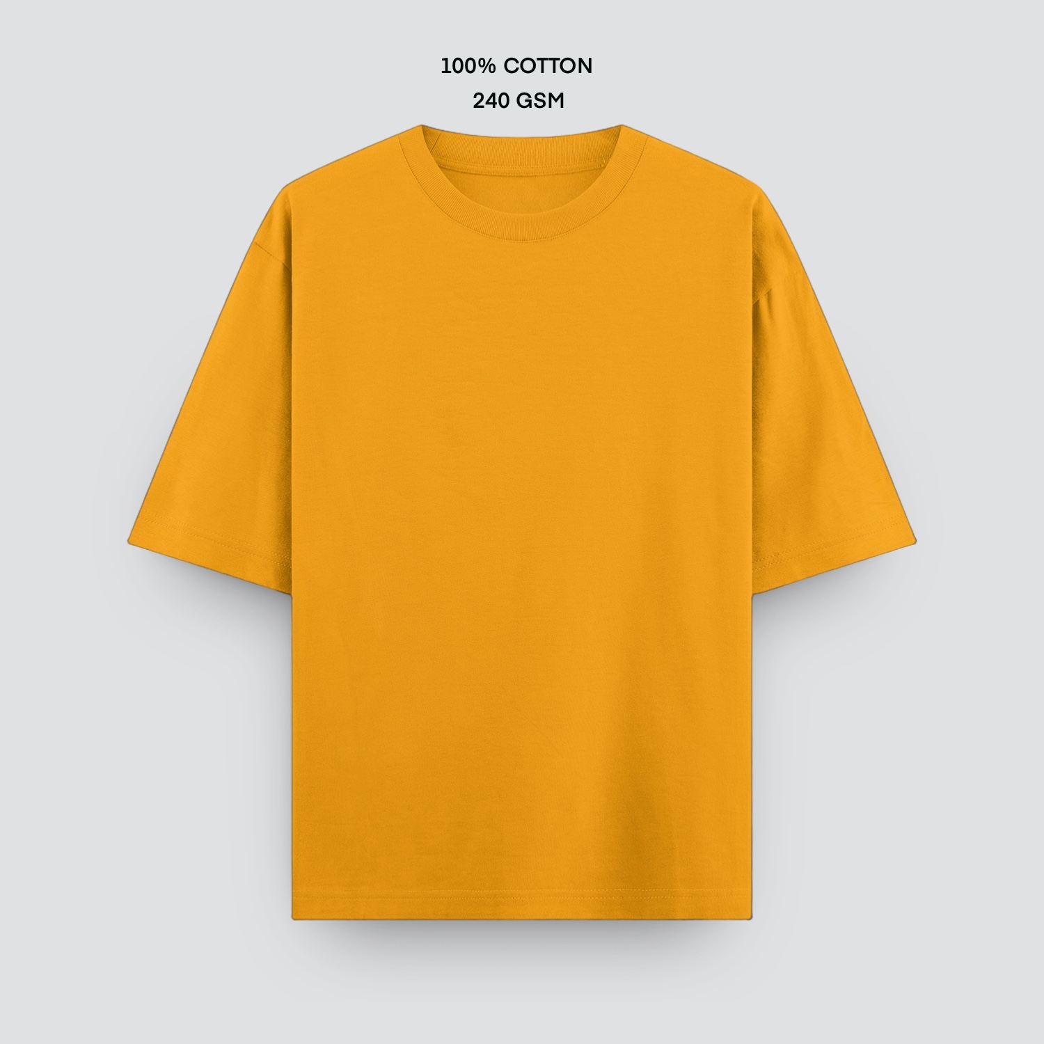 Golden yellow oversized front