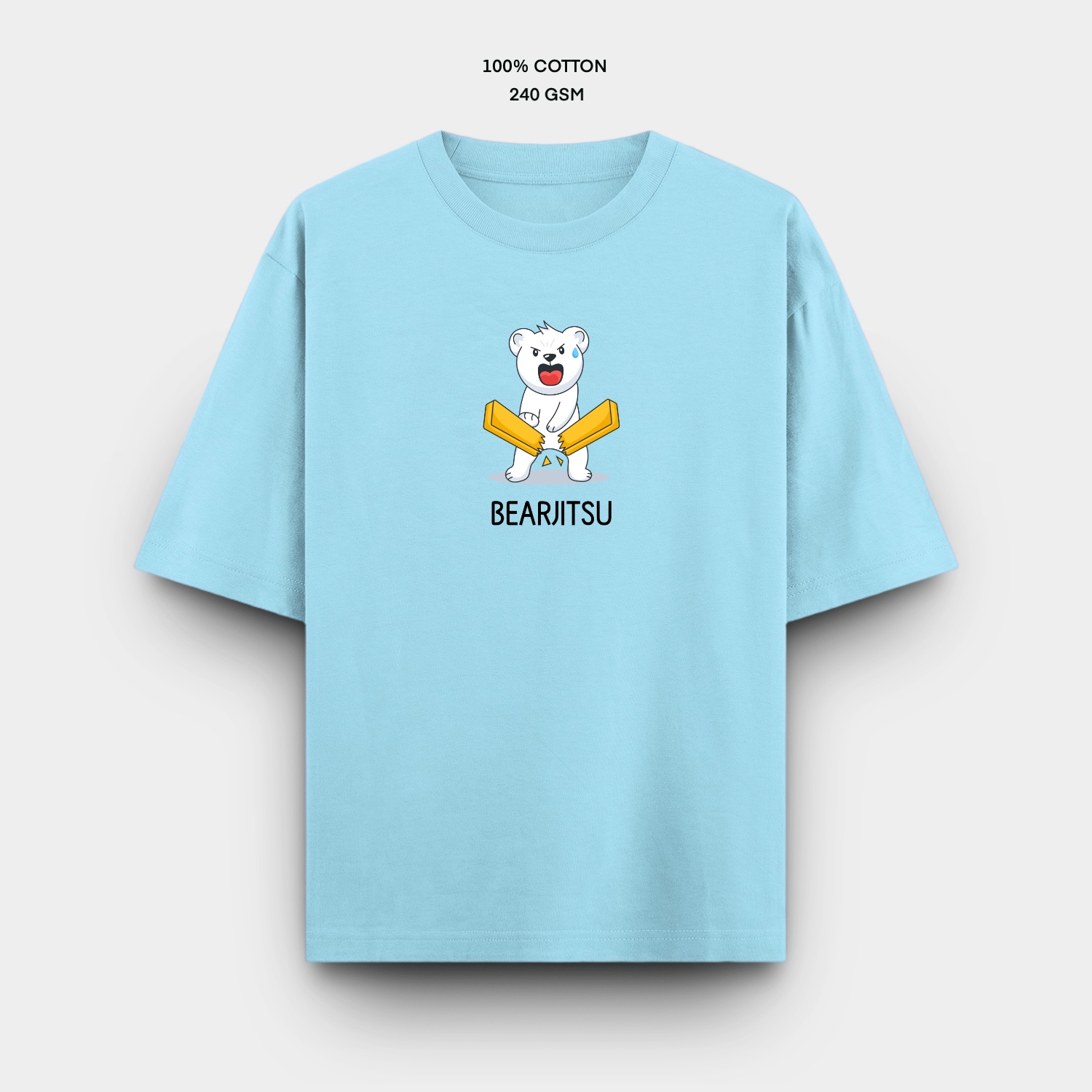 Oversize tee baby blue