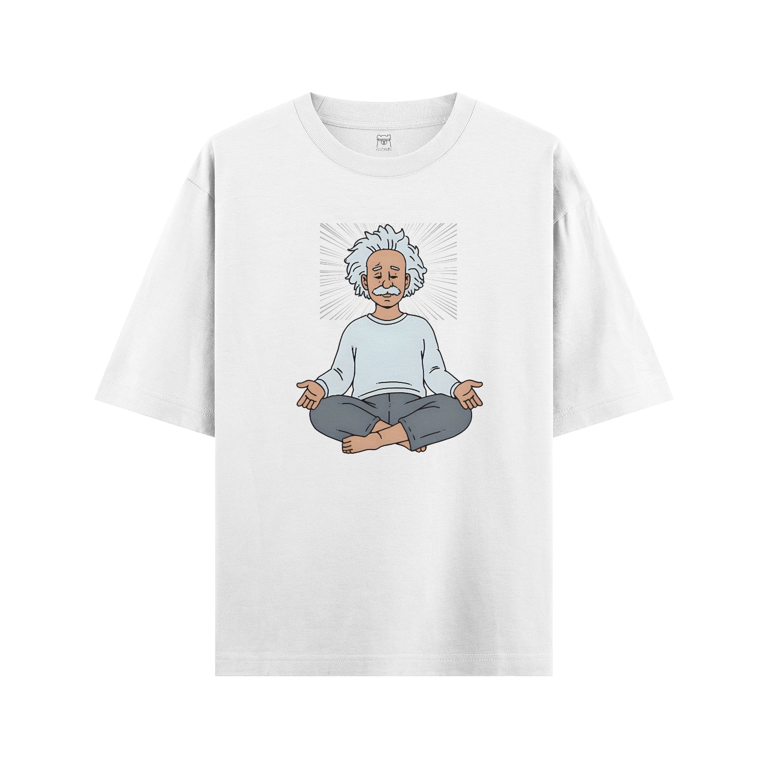 Albert meditation white1